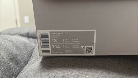 Nike Air Force 1 'carbon fiber Black Size 13