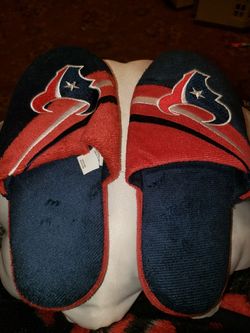 Texans house slippers - $20