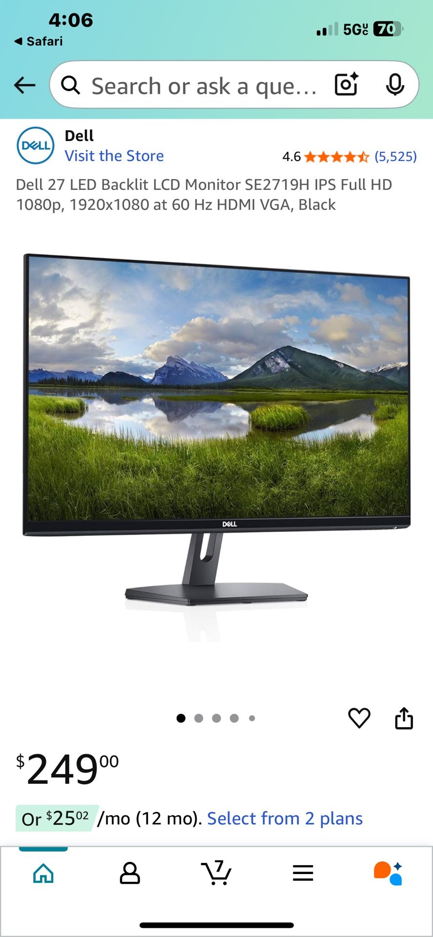 Computer Monitor 27”