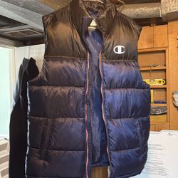 Medium Champion Black Navy Blue Vest 
