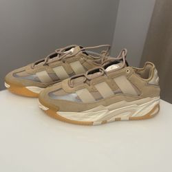 Adidas Originals, Size 9.5 Mens, Off White Suede Sneakers