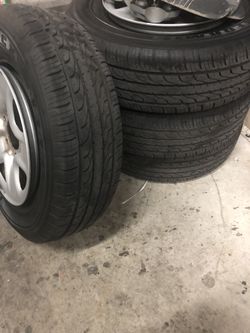 Original Tires & Rin for a Toyota Tundra