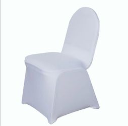 White Spandex Stretch Chair Cover