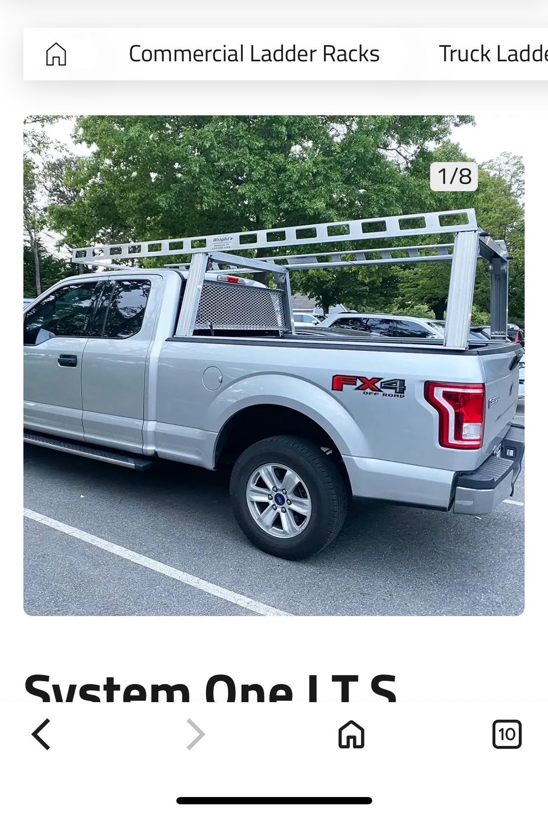 System One Ladder Rack