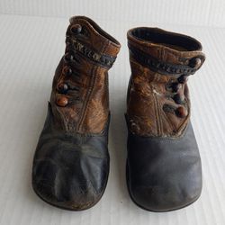 Baby High Button Boots Antique Vintage Victorian Era Shoes