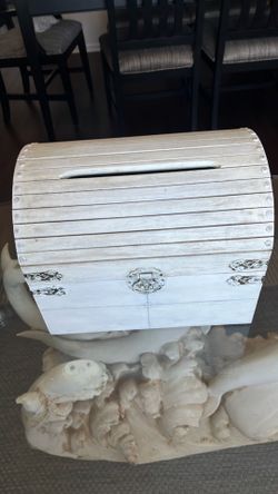 Wooden wedding card box