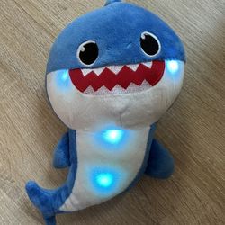 Dady Shark Singing LED Light Plush Toys Music Doll English Song Toy Gift