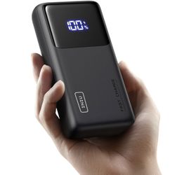 INIU Power Bank, 25000mAh 65W USB C Portable Charger for Laptops, PD QC Fast Charging with 3 Outputs