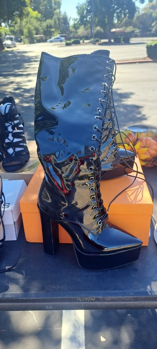 Latex Boots