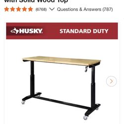 Husky Adjustable Height Workbench / Desk