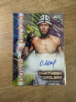 2025 Topps Stadium Club UFC MYKTYBEK OROLBAI  Auto RC 8/25