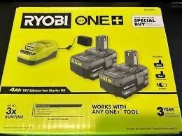 One+18 V lithium ion 4.0 AH battery (2 pack)