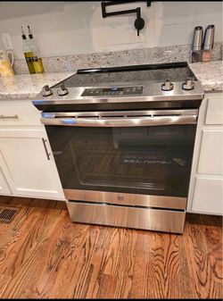 Stainless steel kitchen appliances set