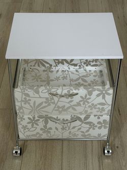 Kids Rolling Cart with Decorative Drawers