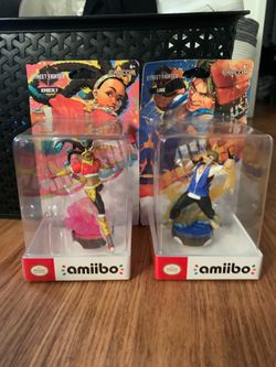 Street Fighter Amiibo Figures Luke & Kimberly NIB