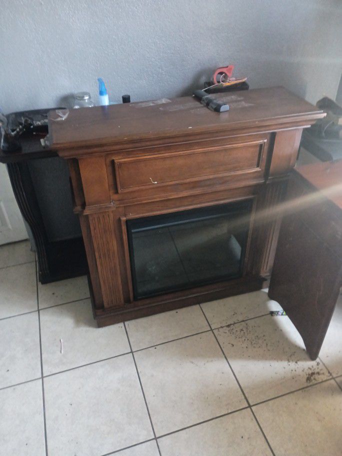 Tv Stand And Fire Place With Remote For Sale Need Gone Asap 