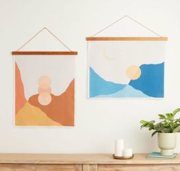 Boho Tapestry Wall Hangings (Set of 2) World Market - WILL DELIVER!
