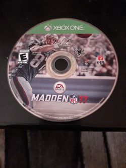 Xbox one game ..madden nfl 17 just disc