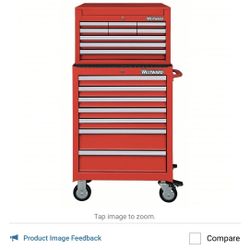 Craftsman rolling tool chest and top chest set. 