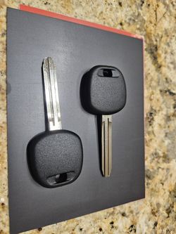 2 New Toyota Transponder Ignition Chip Key Uncut