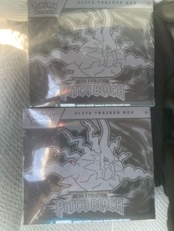 Brand new Elite trainers Pitch Black Mega Evolution Pokémon