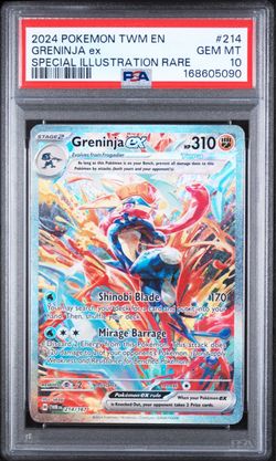 Pokemon TWILIGHT MASQUERADE #214 GRENINJA EX PSA 10