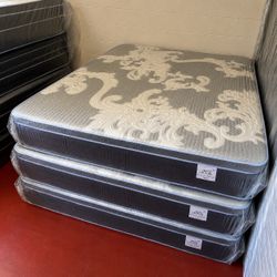 Brand New 14” Pillow Top King Size Mattress – Top Quality & Fast Same-Day Delivery 🚛 All Sizes Available!