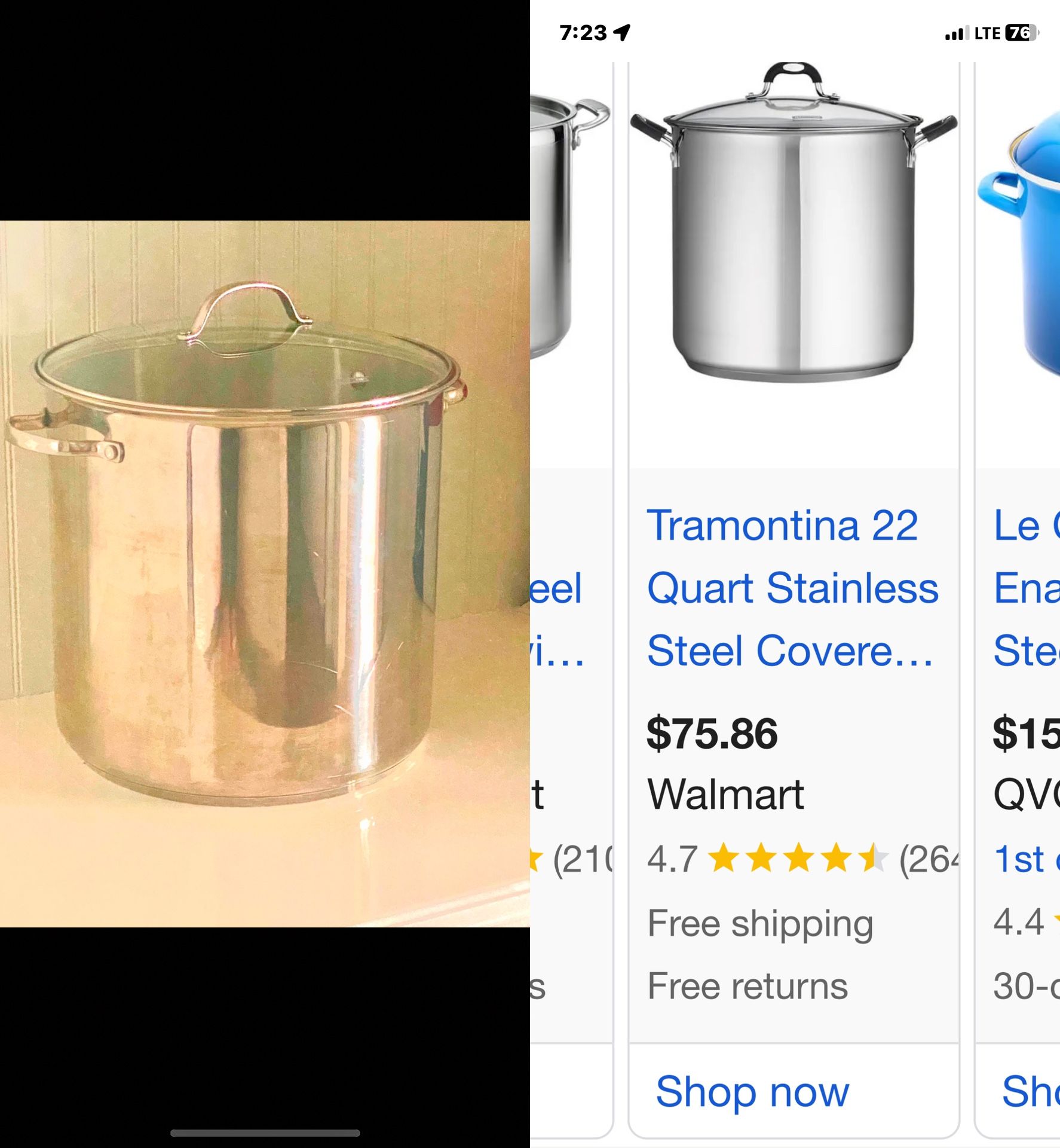 22 Qt Stainless Steel 