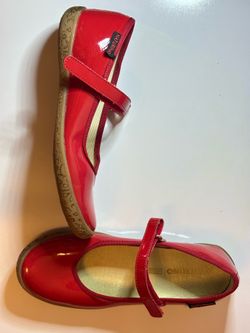 Girls Red Patent Leather Shoes