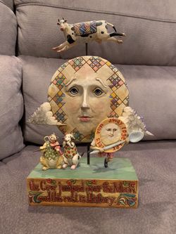 Jim Shore , Mother Goose , Cow Jumped Over The Moon