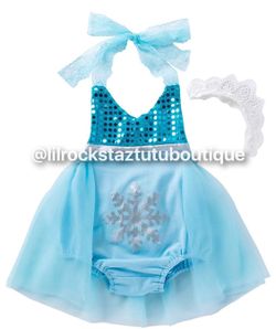 Elsa baby romper 3mos-24 mos