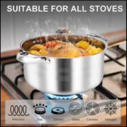 12 Pcs Stainless Steel Cookware Set