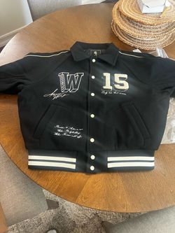 Wolves Black Varsity Bomber Jacket Number 15