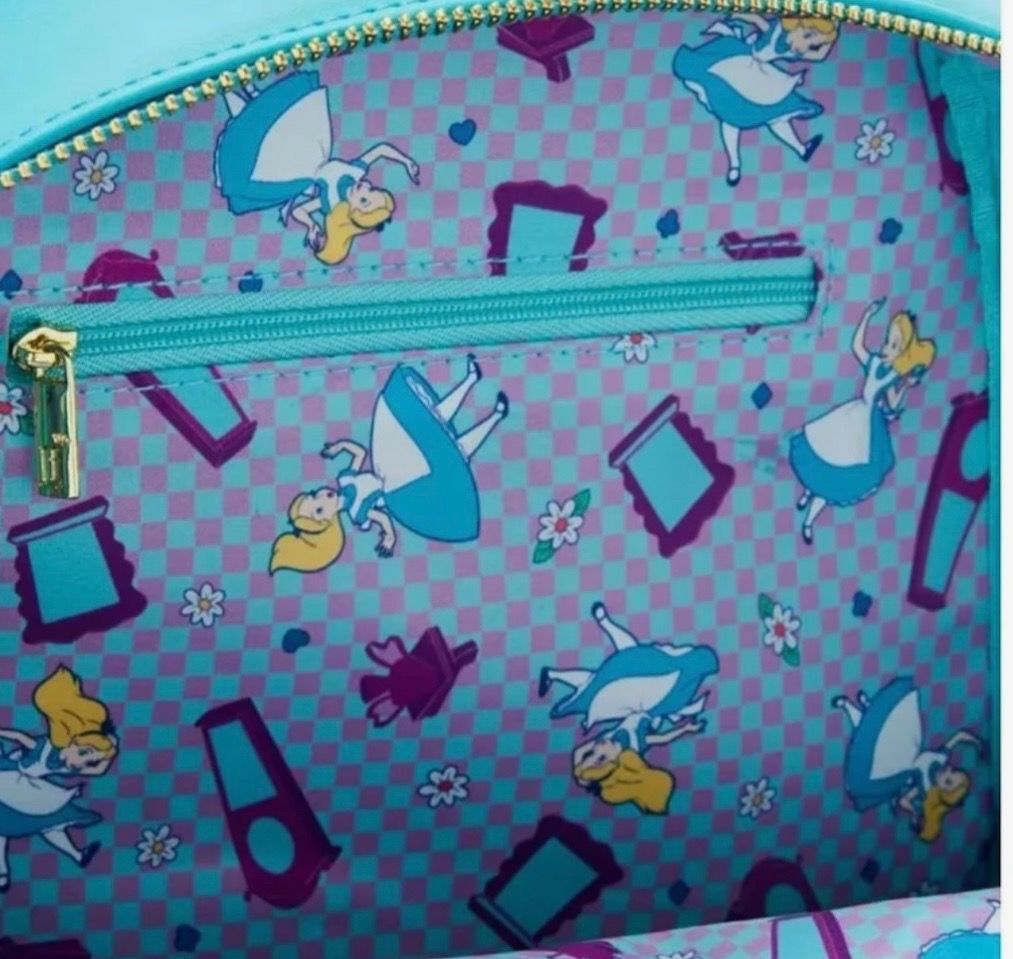 Alice and wonderland Loungefly bag