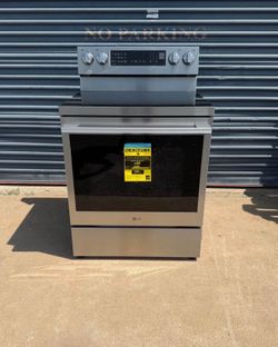 30 in., 6.3 cu. ft. Smart Wi-Fi True Convection Insta View 5-Burner Electric Oven w/ Air Fry Printproof Stainless Steel