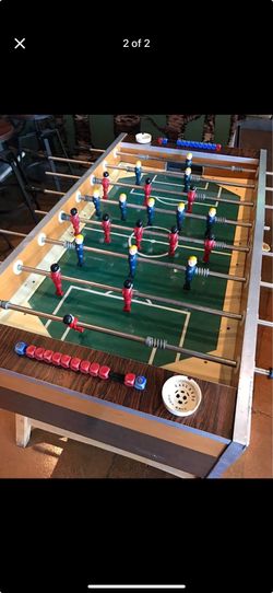 Antique Fusbal Table From The 80’s Made In Italy In Fair Condition