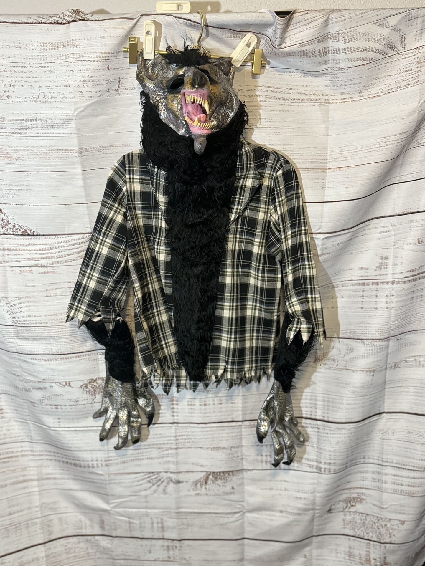 Werewolf Costume β Full Set with Mask, Shirt, and Gloves