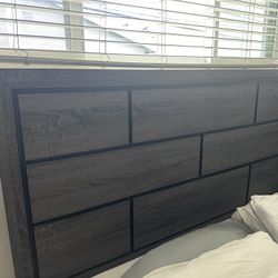 Queen Size Wooden Head Board Great Shape 