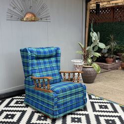 Vintage Mid Century Ethan Allen Recliner / Rocking Chair . 