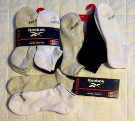 NEW Reebok Ladies Low Cut Socks, 12 Pairs