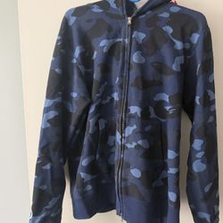 Bape Blue Camo Hoodie 