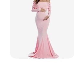 Pink Maternity Dress