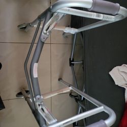 NEW ADJUSTABLE FOLDING ALUMINUM WALKER WITH DUAL HAND GRIPS