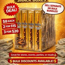 Pocky Almond Crush Snack Bundles (4 Boxes) – $8