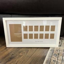 First Year Wood Photo Frame 