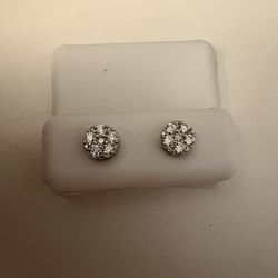 925 Sterling Silver Moissanite Earrings 
