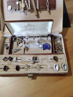 Vintage Tie Tacks, Tie Bars, Cuff Lings, Pocket Watch Chain