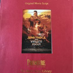 Star Trek II the wrath of Khan original movie script