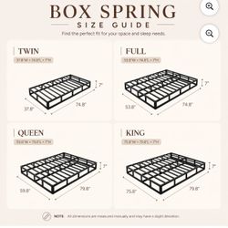 King Size Metal Frame Box Spring 