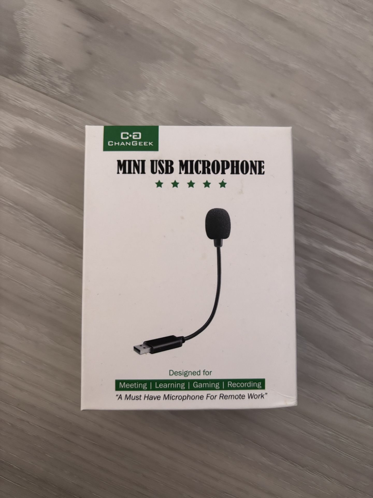 ChangEEK Mini USB Microphone – Plug & Play Mic for Meetings, Gaming & More